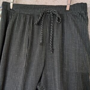 Caution To The Wind Vertical Striped Stretch Pants Sz M Medium